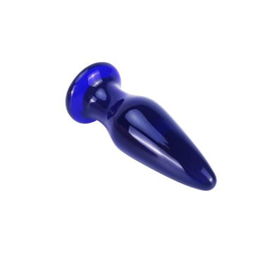 Szklany wibrujący korek analny sex buttplug 11cm